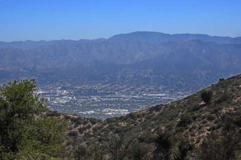 Views of the Verdugo Hills and the San Gabriel Mountains